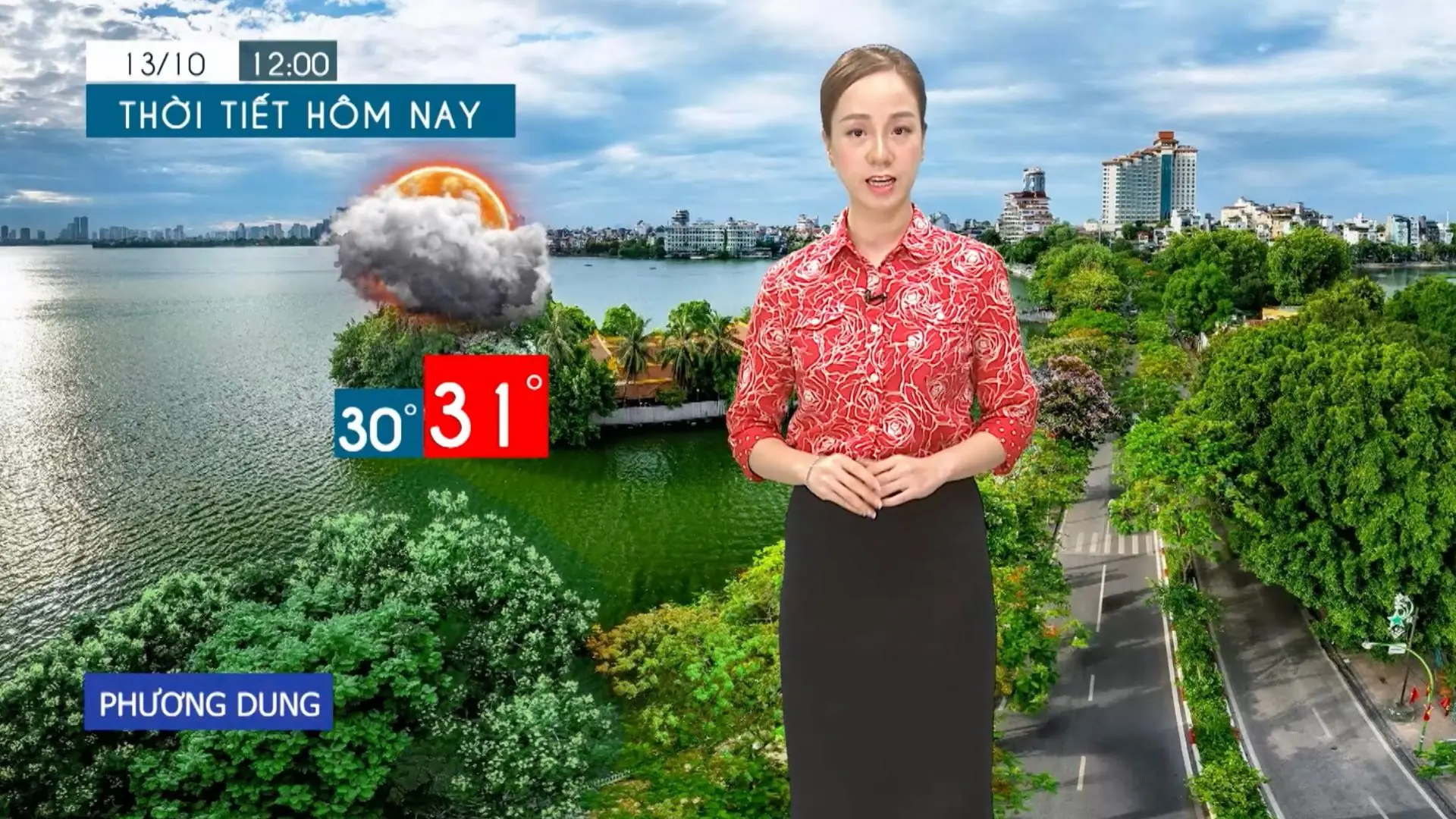 Dự báo thời tiết tối | 13/10/2025